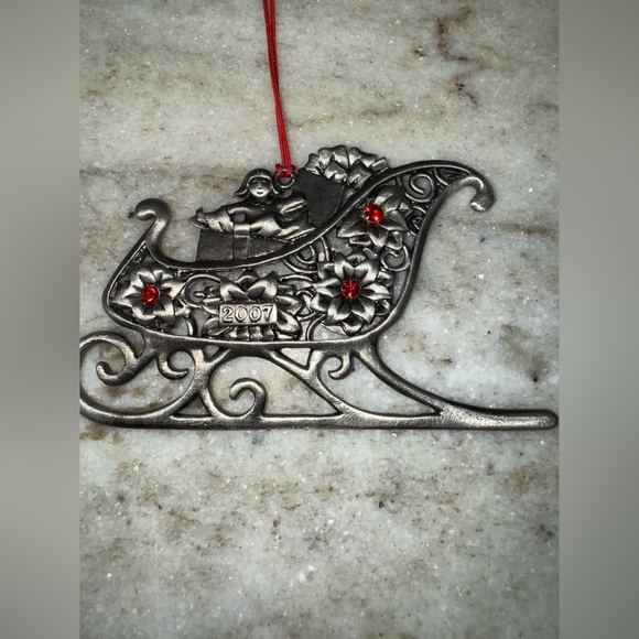 Avon Pewter Christmas Ornaments x 6 - Picture 3 of 14